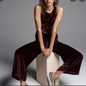 Madewell Velvet Twist Front Jumpsuit